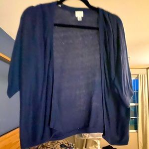 A new day navy cropped cardigan